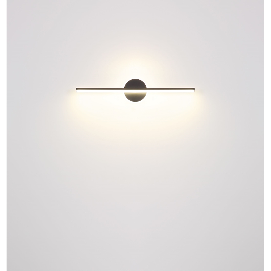 Globo - Badrumsspegel med LED-belysning LED/10W/230V 60,8 cm IP44 svart
