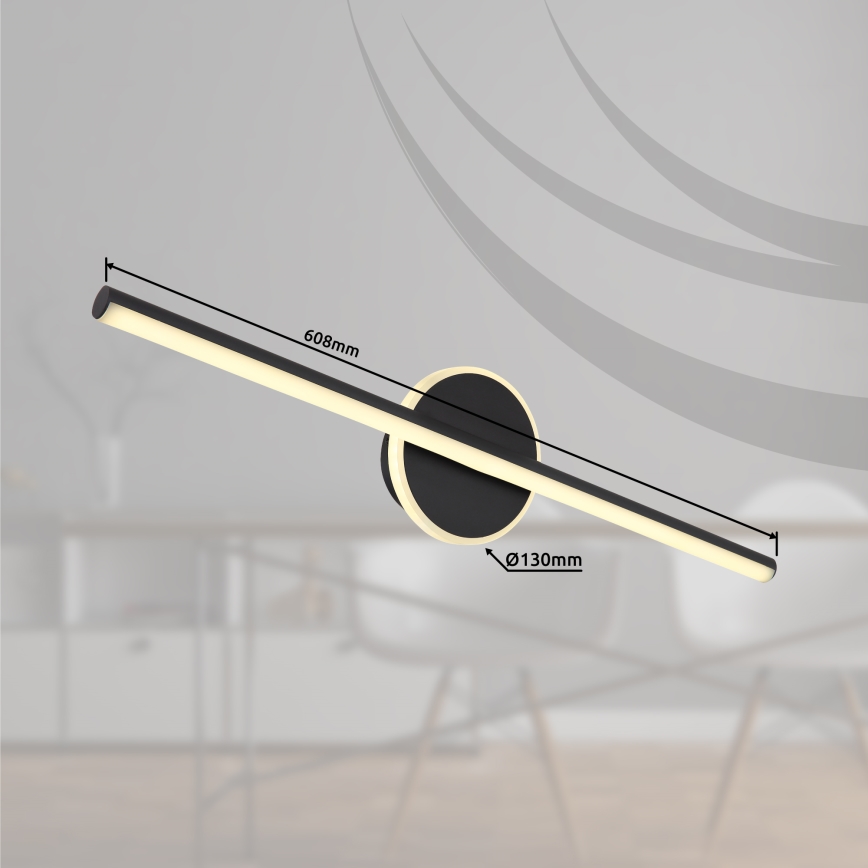 Globo - LED badrumsspegelbelysning LED/10W/230V 60,8 cm IP44 svart