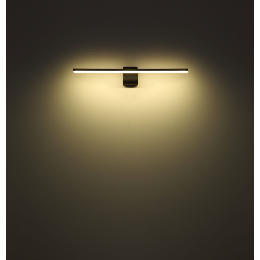 Globo - Badrumsspegel med LED-belysning LED/10W/230V 60,8 cm IP44 svart