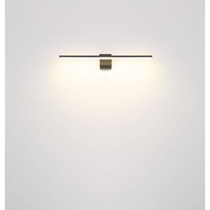Globo - Badrumsspegel med LED-belysning LED/10W/230V 60,8 cm IP44 svart