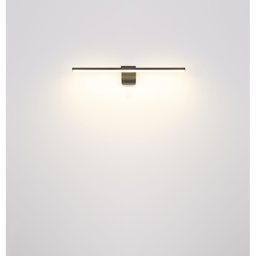Globo - Badrumsspegel med LED-belysning LED/10W/230V 60,8 cm IP44 svart