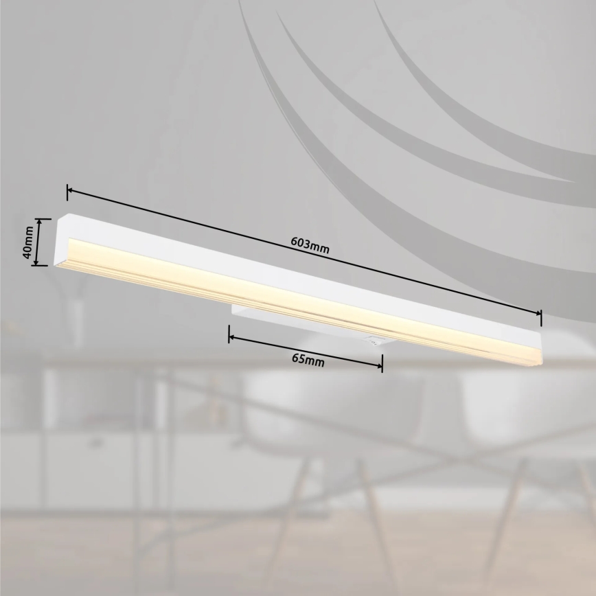 Globo - LED väggbelysning LED/12W/230V 3000/6000K 60 cm vit