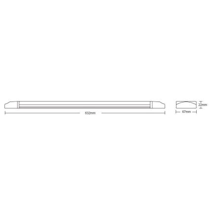 Globo 42436-18 - LED Badrumsbelysning vägg JON LED/18W/230V IP65
