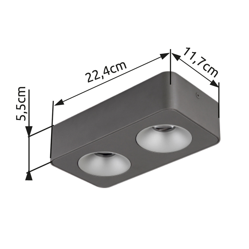 Globo - LED taklampa LED/11W/230V 11,7x22,4 cm