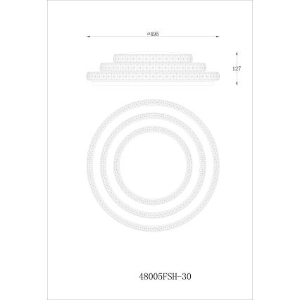Globo - LED Dimbar taklampa LED/30W/230V TUYA Wi-Fi + fjärrkontroll