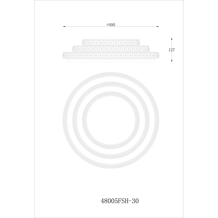 Globo - LED Dimbar taklampa LED/30W/230V TUYA Wi-Fi + fjärrkontroll