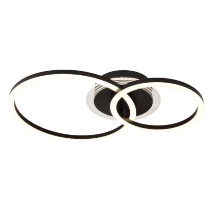 Globo - LED Taklampa LED/30W/230V 2700/4500/6500K Ø 33x50 cm svart