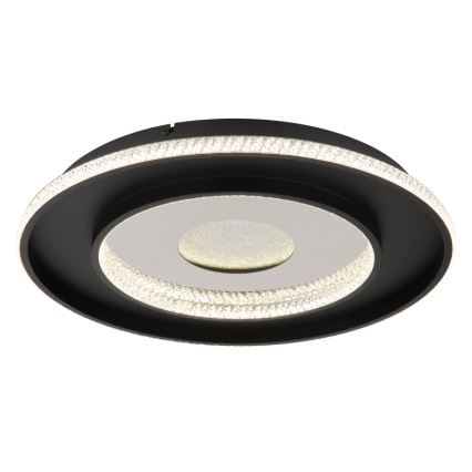 Globo - LED dimbar taklampa LED/30W/230V 2700-6500K Ø 52,5 cm svart + fjärrkontroll