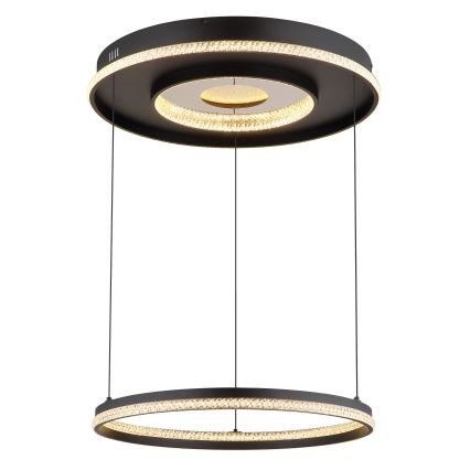 Globo - LED dimbar taklampa LED/54W/230V 2700-6500K Ø 60 cm svart + fjärrkontroll