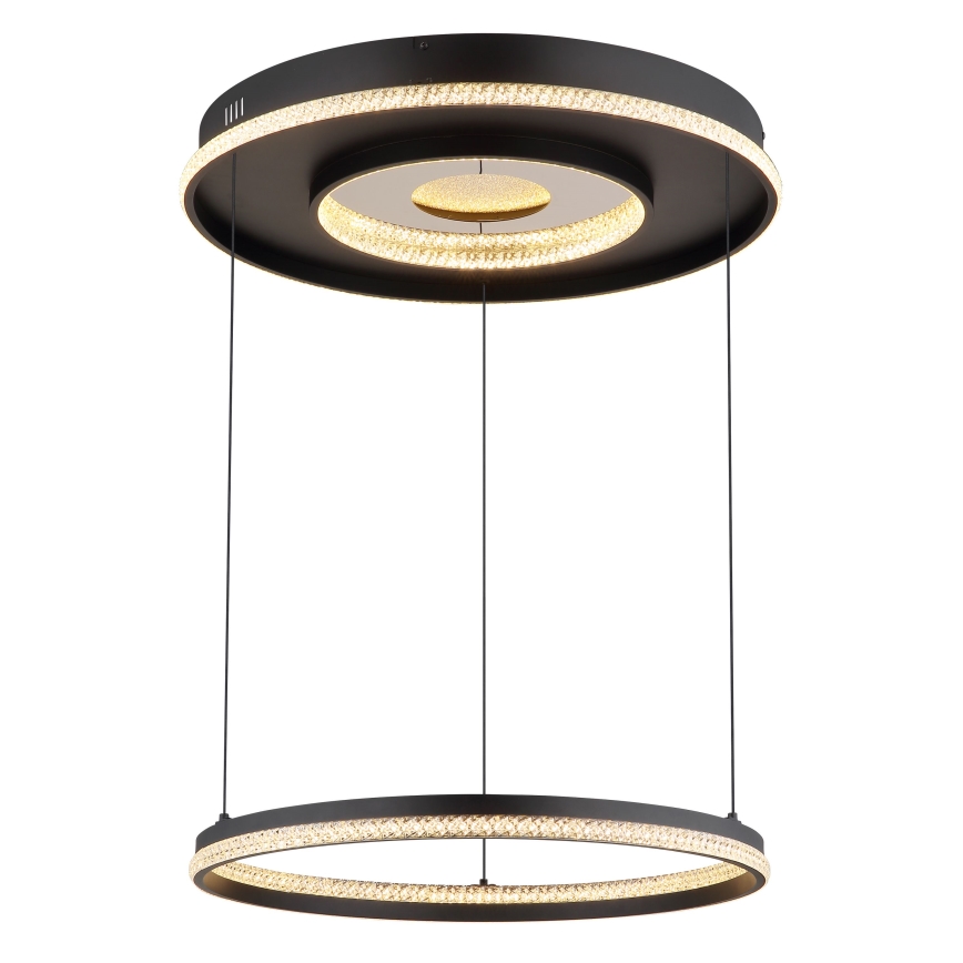 Globo - LED dimbar taklampa LED/54W/230V 2700-6500K Ø 60 cm svart + fjärrkontroll