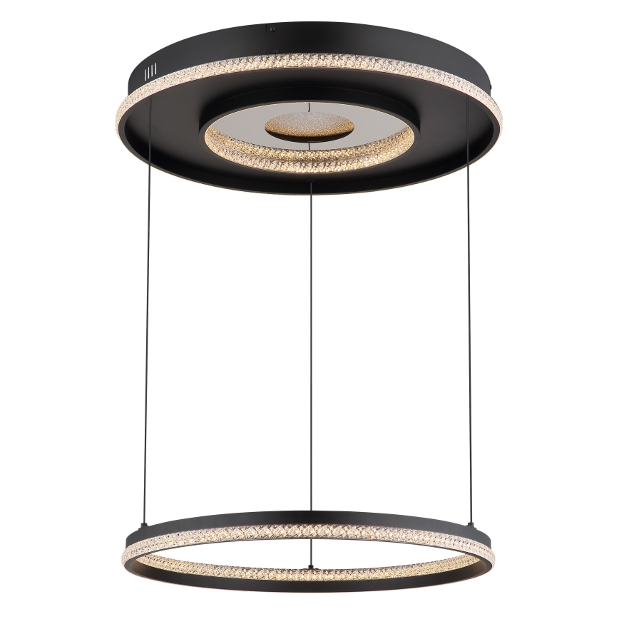 Globo - LED dimbar taklampa LED/54W/230V 2700-6500K Ø 60 cm svart + fjärrkontroll