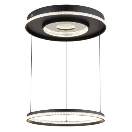 Globo - LED dimbar taklampa LED/54W/230V 2700-6500K Ø 60 cm svart + fjärrkontroll