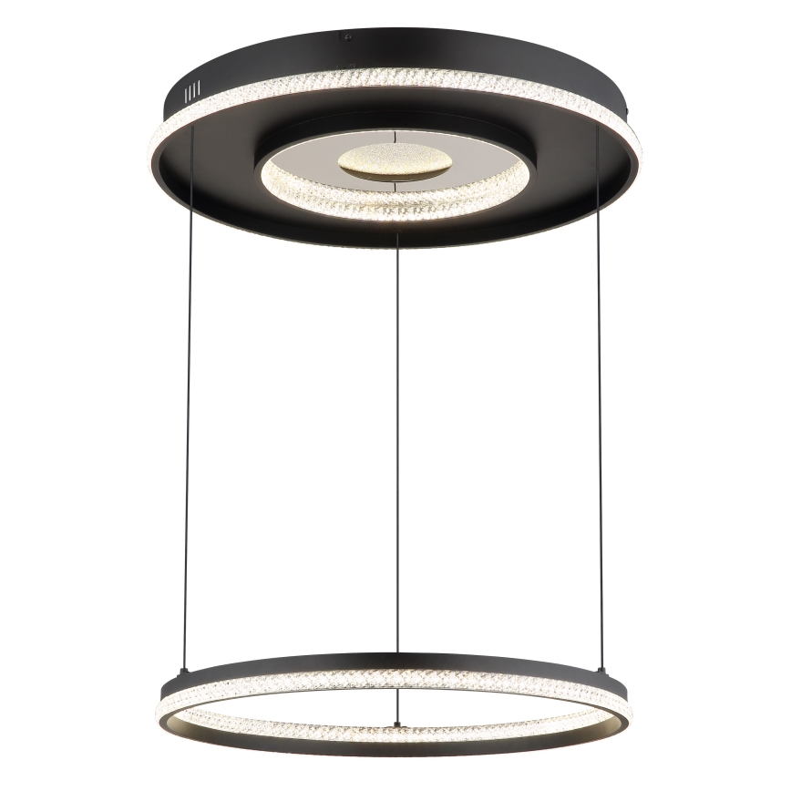 Globo - LED dimbar taklampa LED/54W/230V 2700-6500K Ø 60 cm svart + fjärrkontroll
