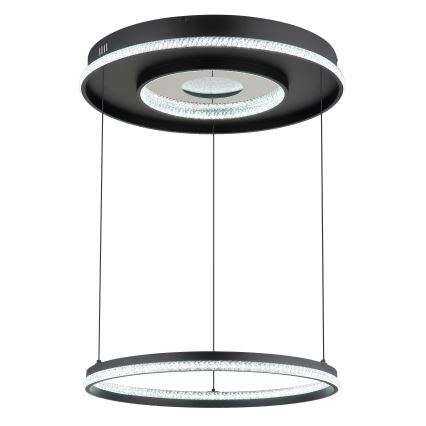 Globo - LED dimbar taklampa LED/54W/230V 2700-6500K Ø 60 cm svart + fjärrkontroll