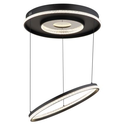 Globo - LED dimbar taklampa LED/54W/230V 2700-6500K Ø 60 cm svart + fjärrkontroll