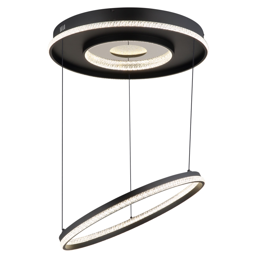 Globo - LED dimbar taklampa LED/54W/230V 2700-6500K Ø 60 cm svart + fjärrkontroll