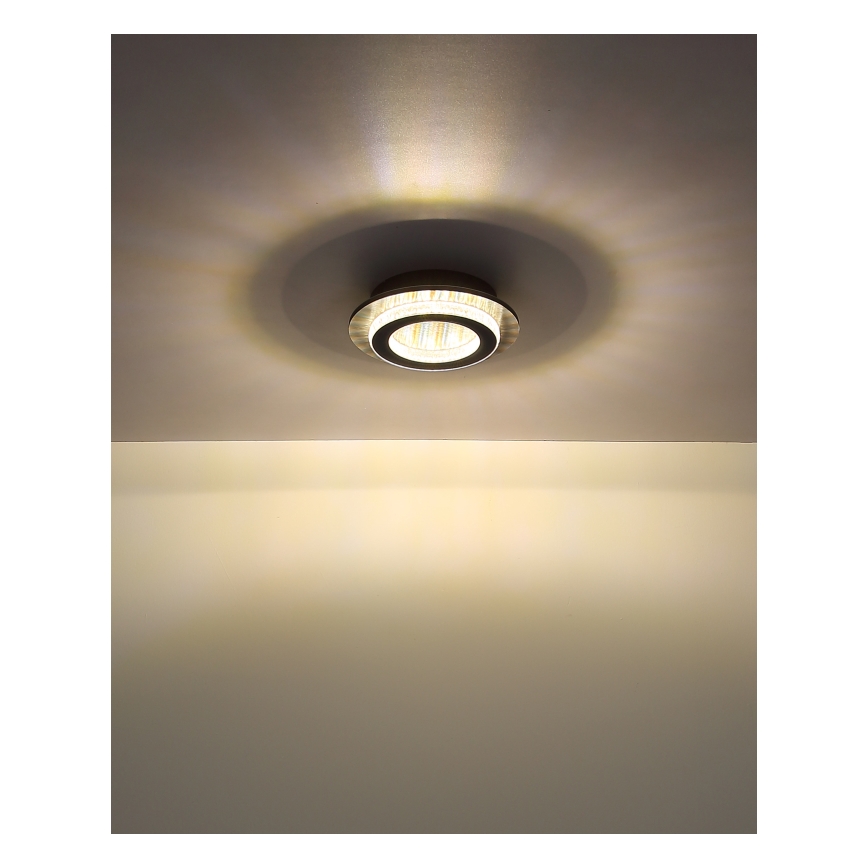 Globo - LED taklampa 12W/230V 3000/4000/6500K Ø20 cm antracit