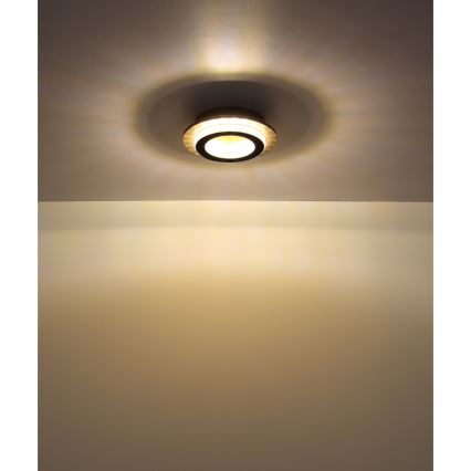 Globo - LED-taklampa LED/12W/230V 3000/4000/6500K Ø 20 cm svart