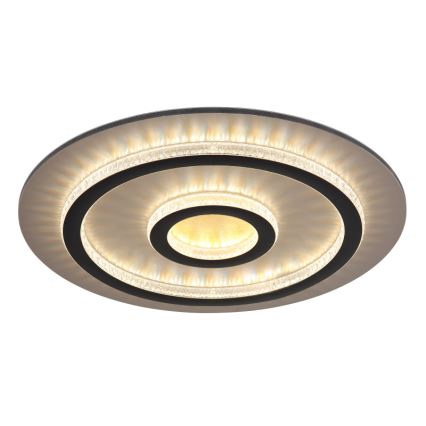 Globo - Dimbar LED-taklampa LED/40W/230V 3000-6500K Ø 45 cm svart + fjärrkontroll