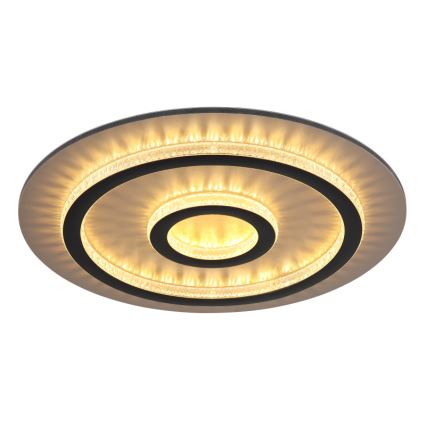 Globo - Dimbar LED-taklampa LED/40W/230V 3000-6500K Ø 45 cm svart + fjärrkontroll