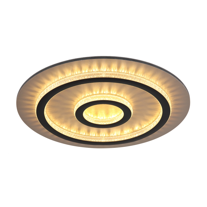 Globo - Dimbar LED-taklampa LED/40W/230V 3000-6500K Ø 45 cm svart + fjärrkontroll