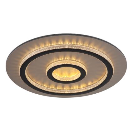 Globo - Dimbar LED-taklampa LED/40W/230V 3000-6500K Ø 45 cm svart + fjärrkontroll