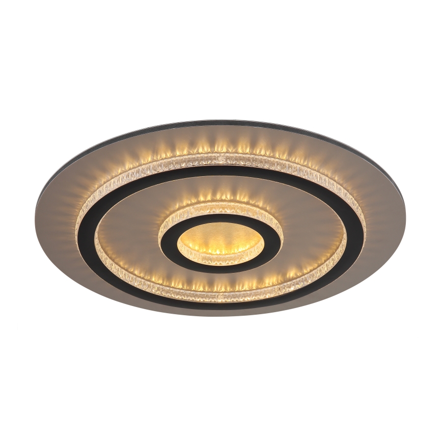 Globo - Dimbar LED-taklampa LED/40W/230V 3000-6500K Ø 45 cm svart + fjärrkontroll
