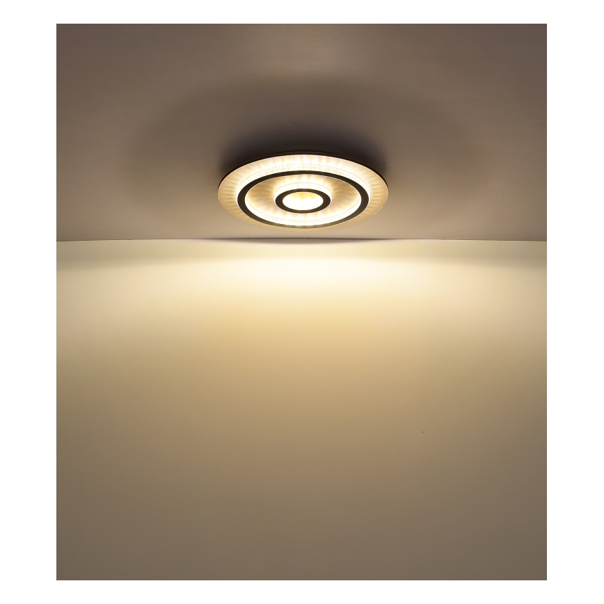 Globo - Dimbar LED-taklampa LED/40W/230V 3000-6500K Ø 45 cm svart + fjärrkontroll