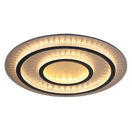 Globo - Dimbar LED-takarmatur LED/60W/230V 3000-6500K Ø 55 cm svart + fjärrkontroll