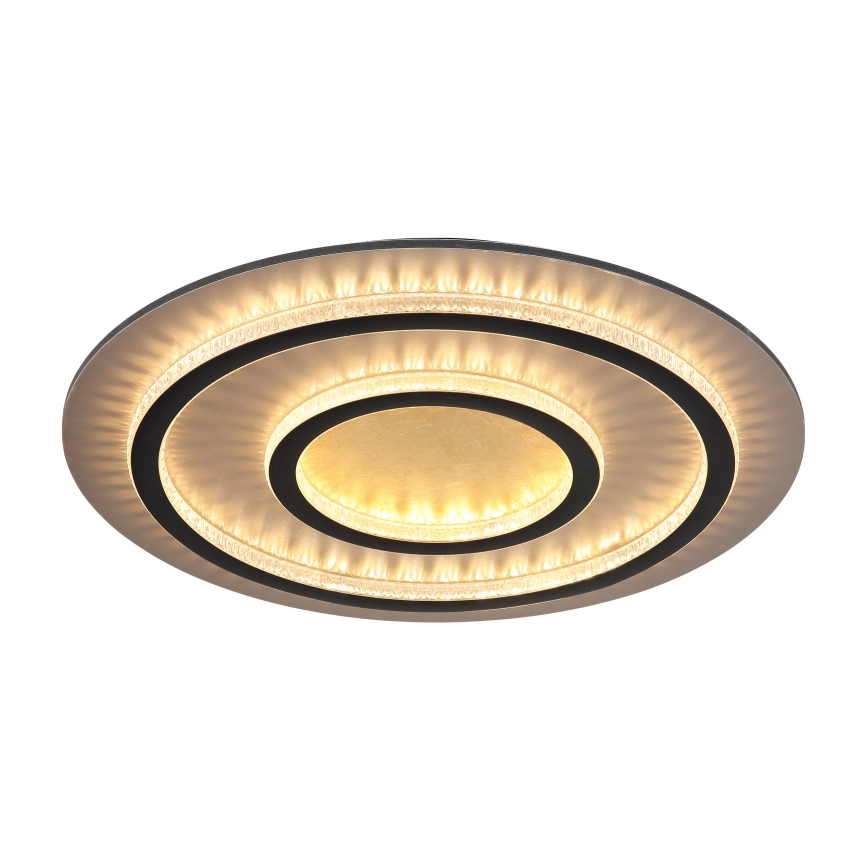 Globo - Dimbar LED-takarmatur LED/60W/230V 3000-6500K Ø 55 cm svart + fjärrkontroll