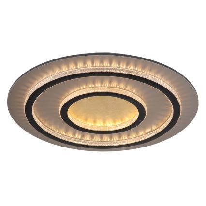 Globo - Dimbar LED-takarmatur LED/60W/230V 3000-6500K Ø 55 cm svart + fjärrkontroll