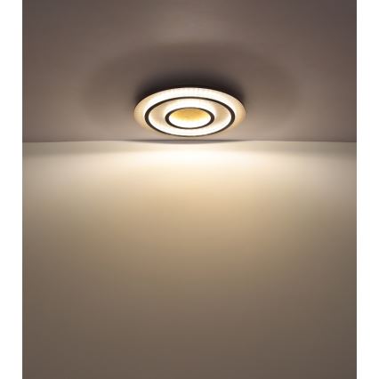 Globo - Dimbar LED-takarmatur LED/60W/230V 3000-6500K Ø 55 cm svart + fjärrkontroll