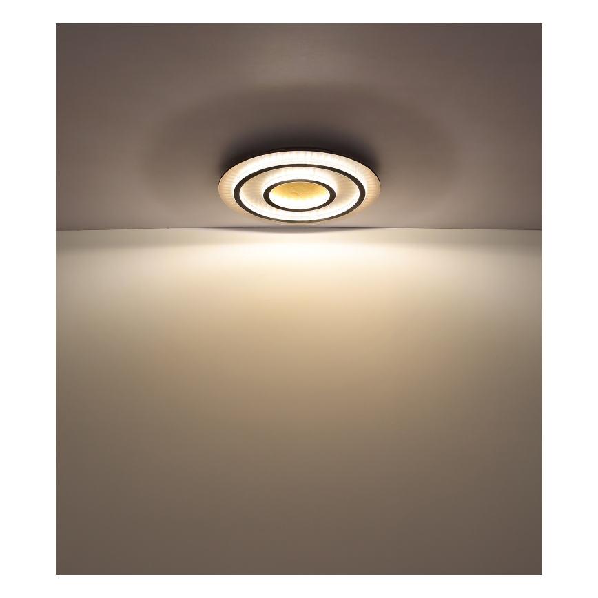 Globo - Dimbar LED-takarmatur LED/60W/230V 3000-6500K Ø 55 cm svart + fjärrkontroll