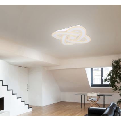 Globo - LED dimbar taklampa LED/36W/230V 3000-6000K Ø 50 cm vit + fjärrkontroll