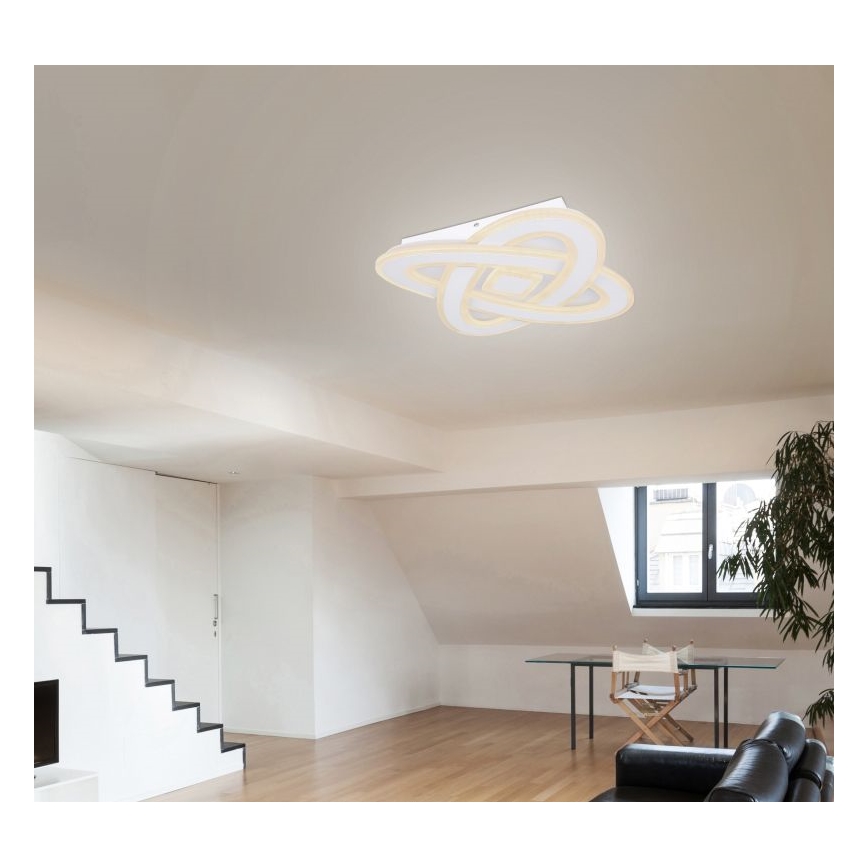 Globo - LED dimbar taklampa LED/36W/230V 3000-6000K Ø 50 cm vit + fjärrkontroll