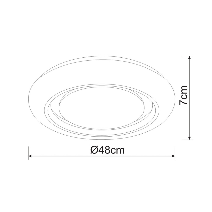 Globo - LED Dimbar taklampa LED/28W/230V 3000-6000K Tuya WiFi + fjärrkontroll