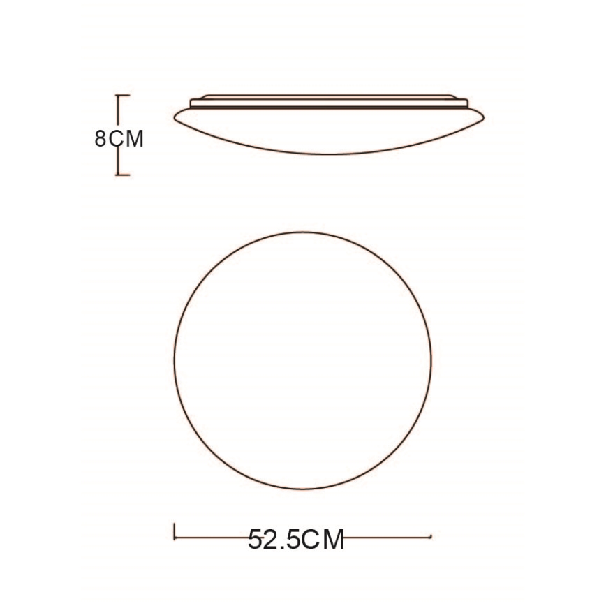 Globo - LED Dimbar taklampa LED/48W/230V 3000-6400K + fjärrkontroll