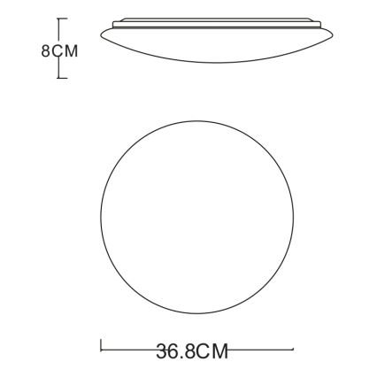 GLOBO - LED taklampa LED/24W/230V