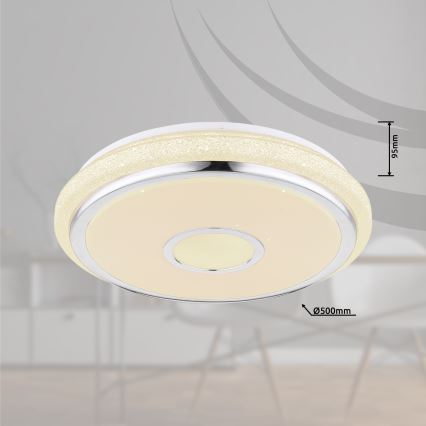 Globo - LED Dimbar taklampa LED/40W/230V 2700-6500K + fjärrkontroll