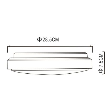 Globo - LED taklampa LED/18W/230V 3000K
