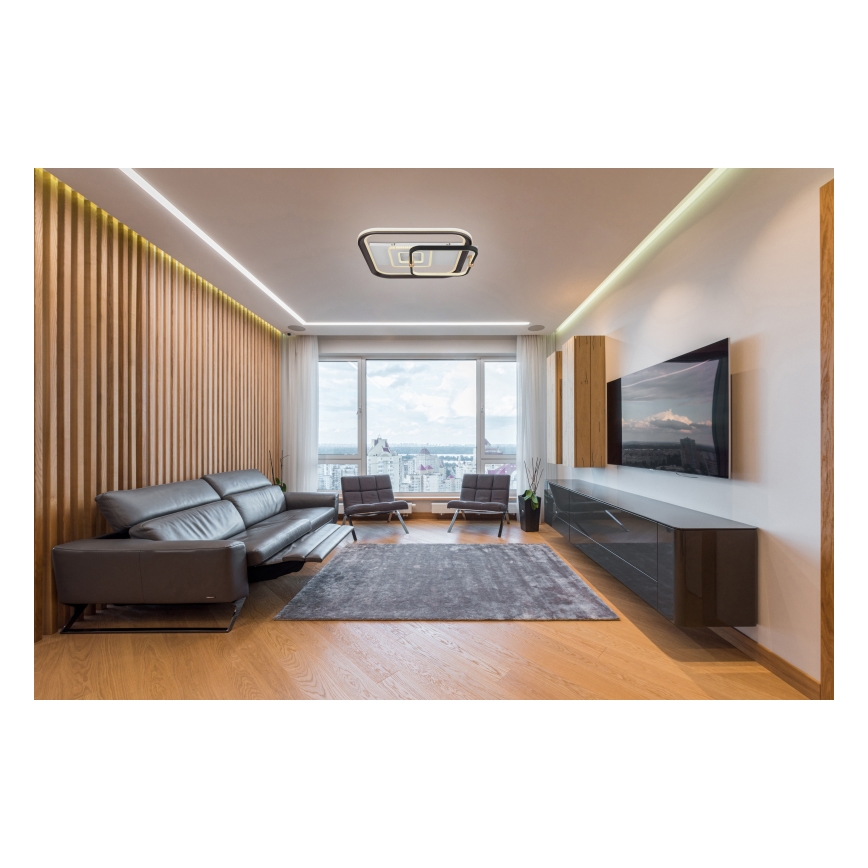 Globo 48459-48 - Dimbart LED-takarmatur ANI LED/48W/230V 2700-6000K 48x52 cm + fjärrkontroll