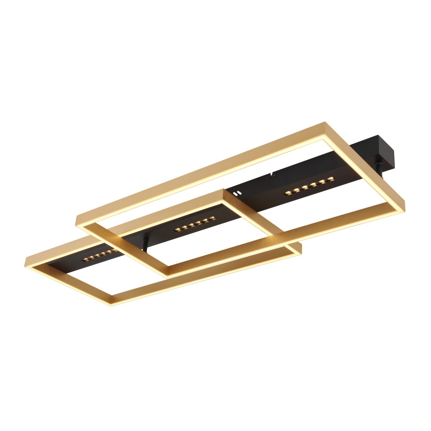 Globo 48461-54 - LED-taklampa LUFFY LED/54W/230V 39,8x90 cm svart/guld