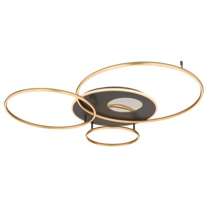 Globo - LED Dimbar taklampa LED/70W/230V 2700-6500K guld + fjärrkontroll