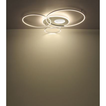 Globo - LED dimbar taklampa LED/70W/230V 2700-6500K matt krom + fjärrkontroll