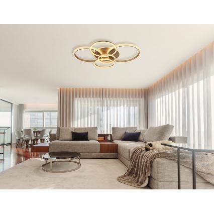 Globo - LED taklampa LED/70W/230V 3000K 88x110 cm beige