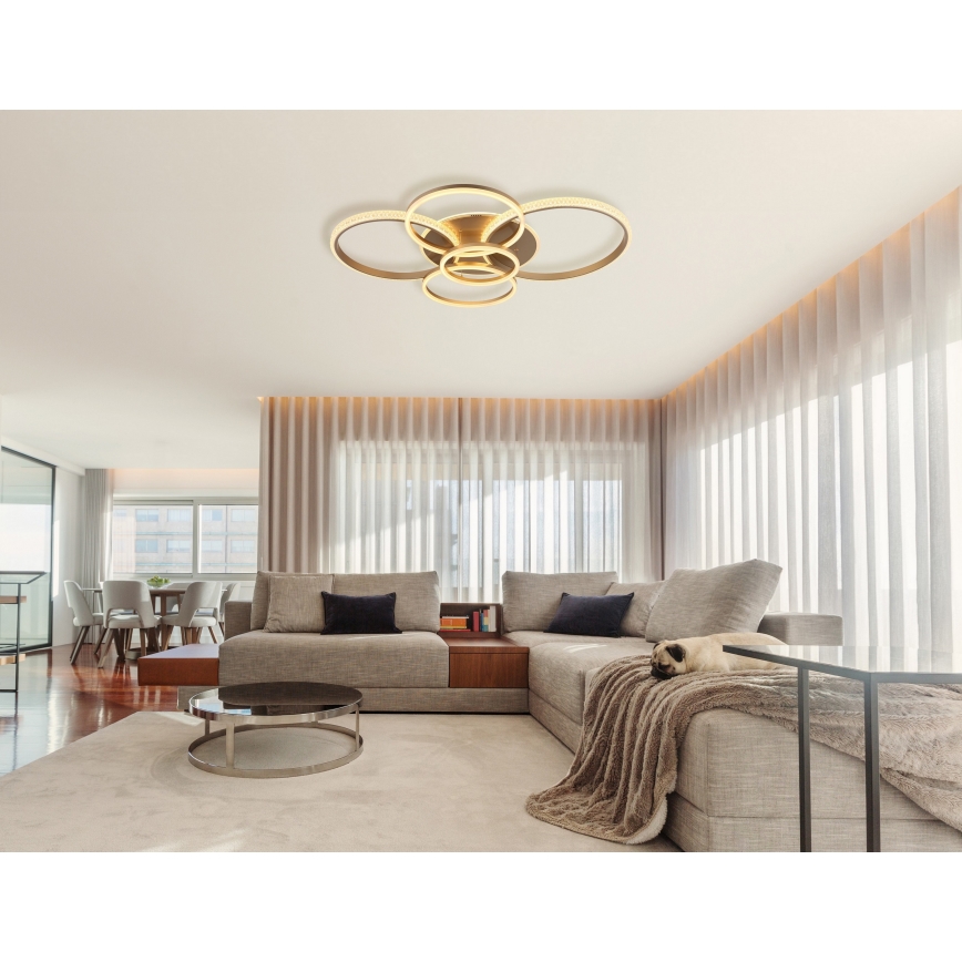 Globo - LED taklampa LED/70W/230V 3000K 88x110 cm beige