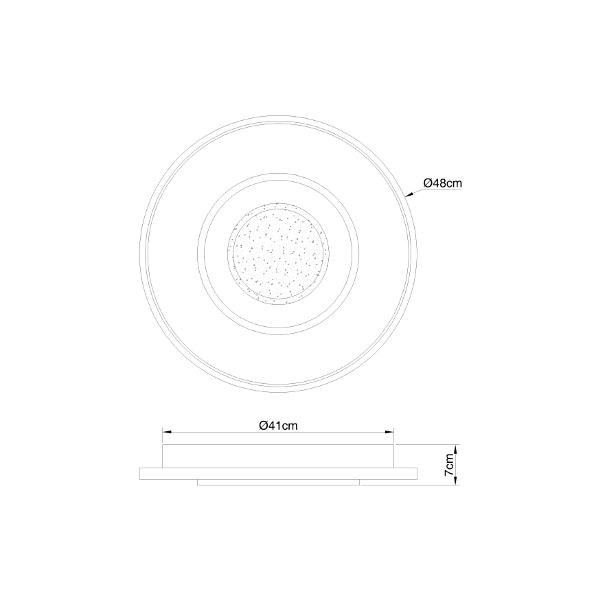 Globo - LED Dimbar taklampa LED/36W/230V 2700-6000K + fjärrkontroll