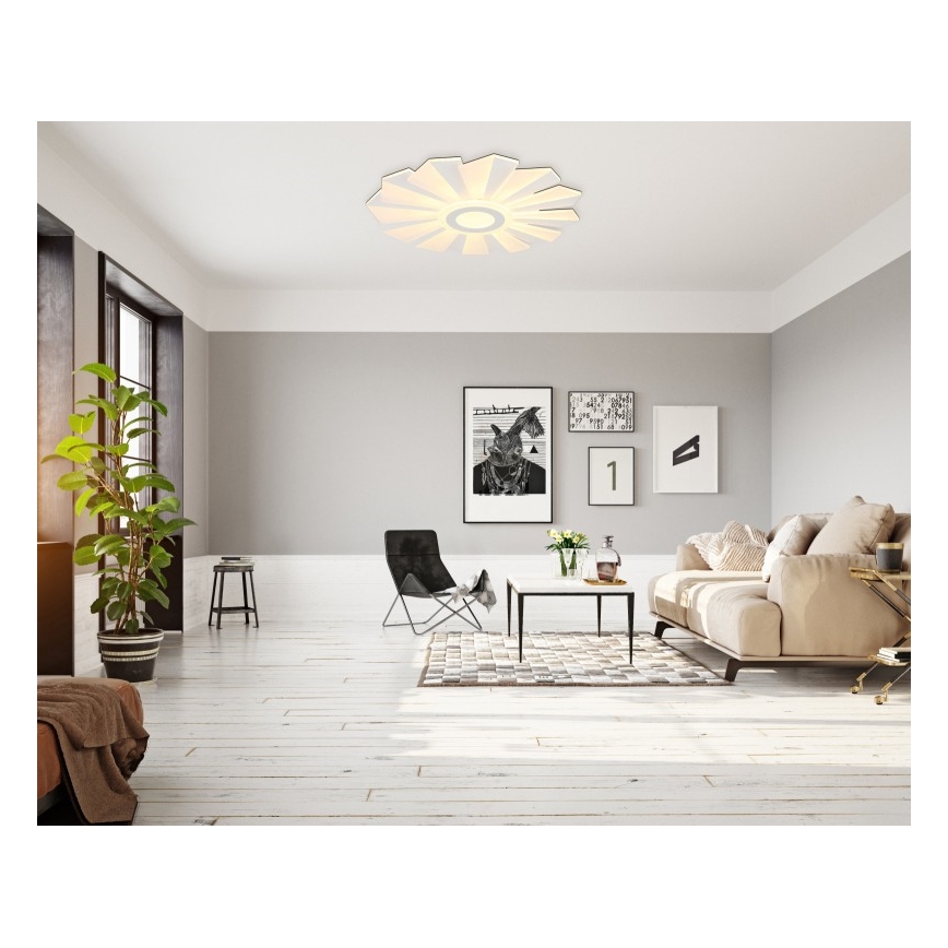 Globo - LED dimbar taklampa LED/58W/230V 2700-6000K Ø 50 cm vit + fjärrkontroll