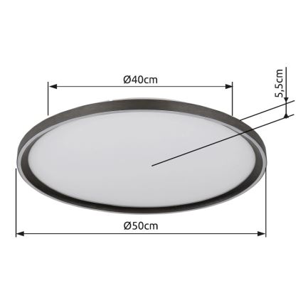 Globo - LED Dimbar taklampa LED/48W/230V diameter 50 cm 2700-6000K + fjärrkontroll