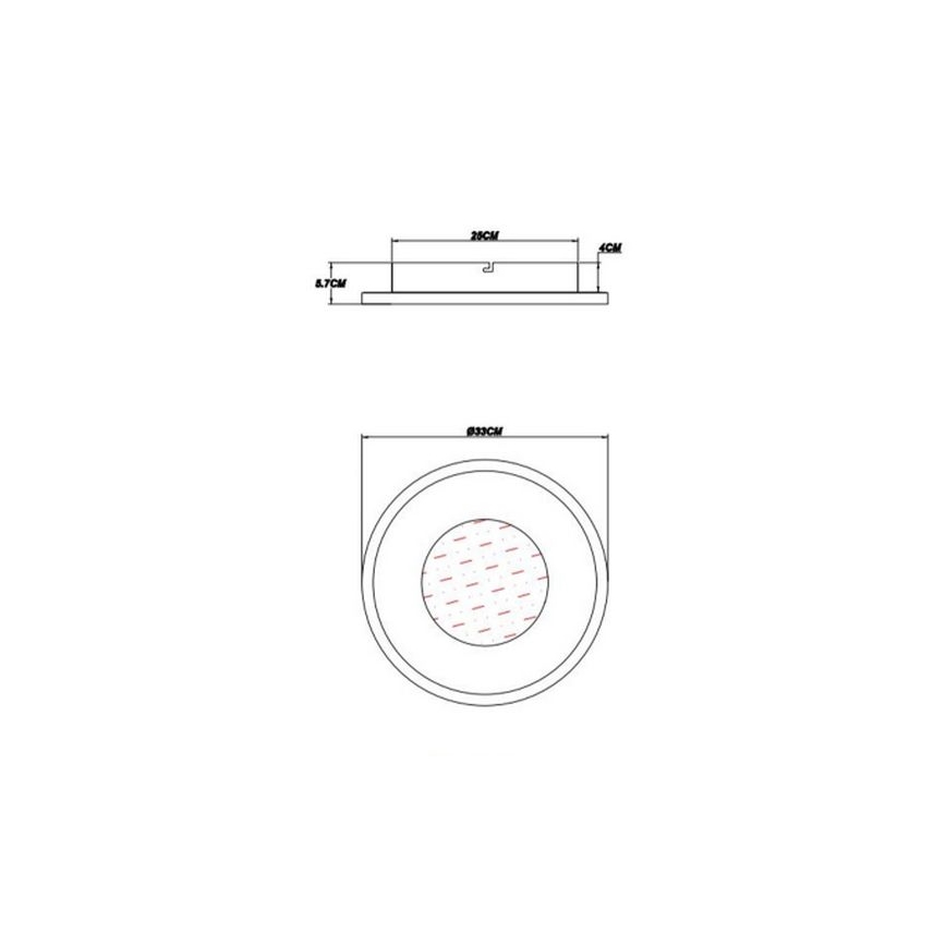 Globo - LED taklampa LED/24W/230V 2700/4500/6500K diameter 33 cm